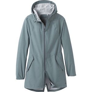Prana Southbounder Rain Jacket Packable Sz Small Smokey Blue